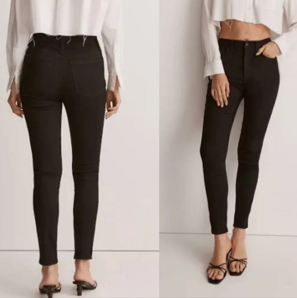 NWT Madewell 10" High-Rise Skinny Black Jeans - Picture 2 of 12